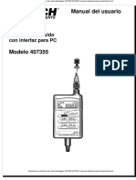 Dosimetros Acusticos de Ruido Datalogger 407355 Extech Manual Espanol PDF