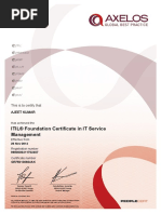 Itil Certification Template