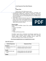 Standar Kompetensi Dan Kompetensi Dasar Mata Pelajaran