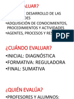 ¿Qué evaluar?