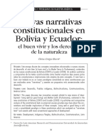 Nuevas narrativas constitucionales en Bolivia y Ecuador: el buen vivir y los derechos de la naturaleza