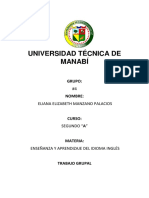 1 El Aprendizaje y Enseñanza de La Lengua