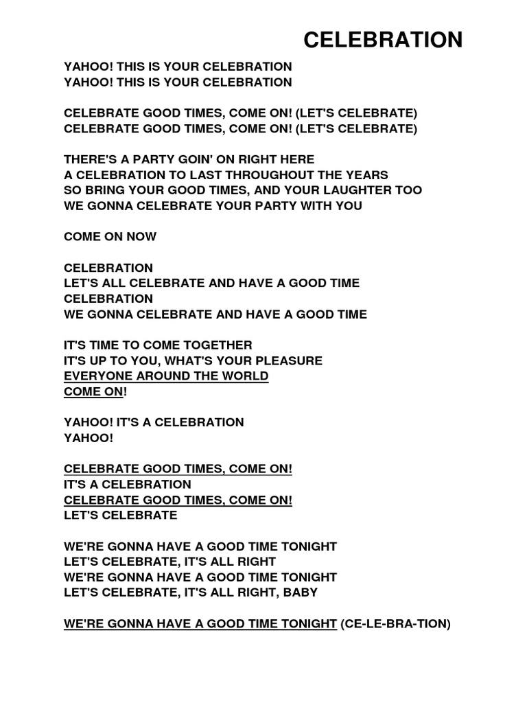 CELEBRATION PDF