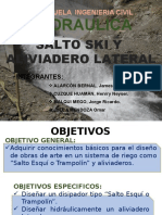 Diseño de salto esqui y aliviadero lateral