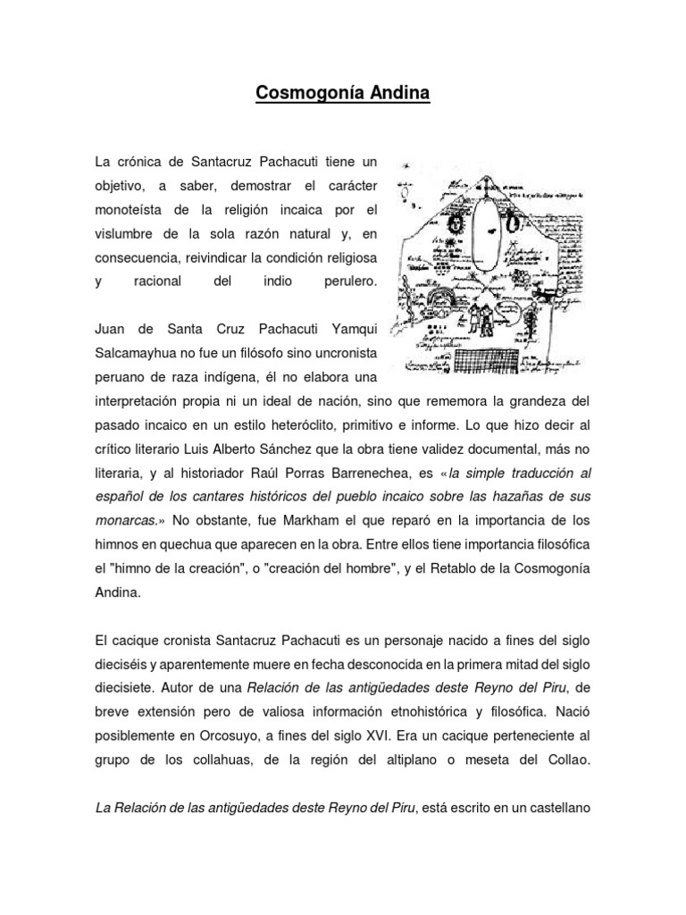 Cosmogonía Inca y su Significado | PDF | Imperio Inca | Los símbolos