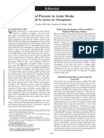 Blood Pressure in Acute Stroke: Editorial