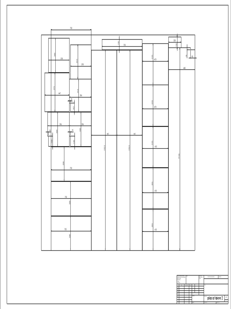Diagram showing dimensions of a metal plate with cut-out sections | PDF ...