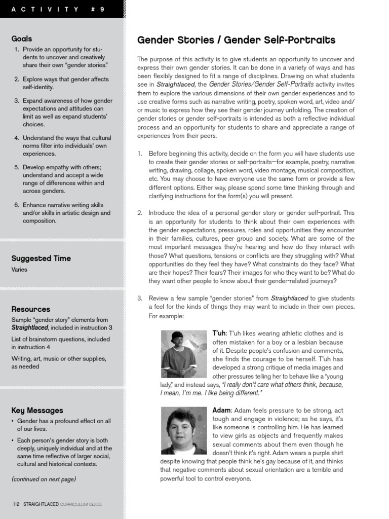 Straightlaced - Gender Stories | PDF | Narrative | Gender