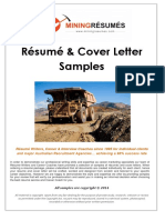 MINING SAMPLES - Resumes & Cover Letters