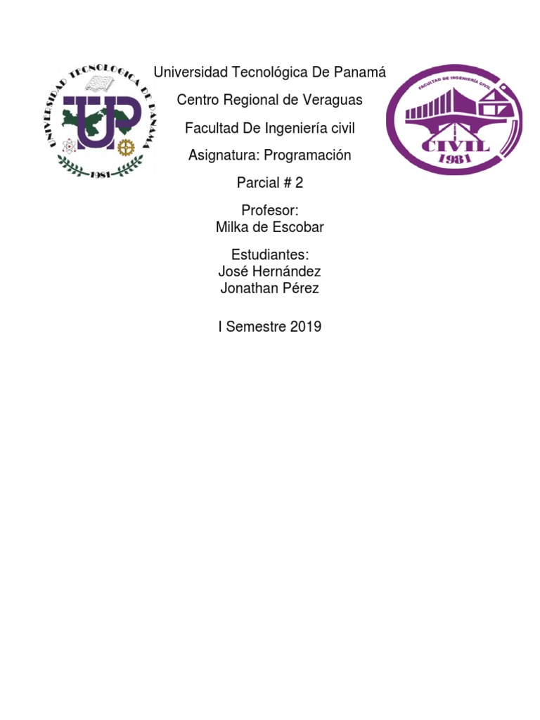 Parcial 2 Programacion Pdf
