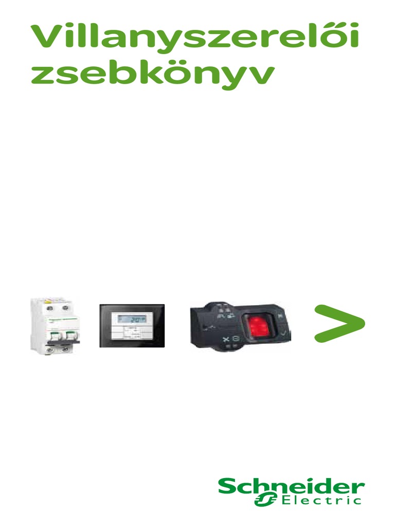 Schneider Electric Villanyszereloi Zsebkonyv 2014 | PDF