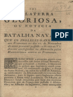 Inglaterra Gloriosa, Ou Noticia Da Batalha Naval, Que Os Inglezes Ganharão Aos Franceze