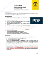 Individual Assignment: Business Process Modelling: Objectives