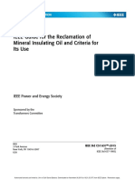 Ieee Guide For The Reclamation of Mineral Insulating Oil and