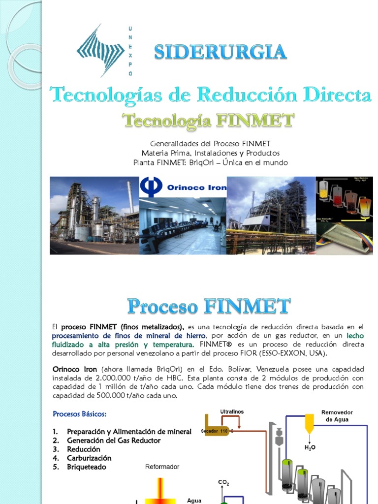 Sid Tecnología Finmet | PDF | Hierro | Dióxido de carbono