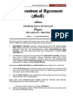 Memorandum of Agreement (Moa) : Antara Dengan