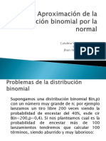 Aproximación de La Binomial