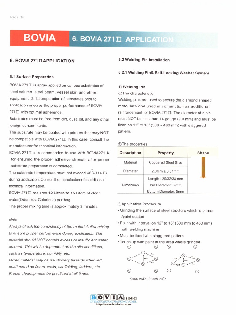 Bovia 271 Application Manual | PDF