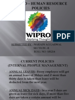 Wipro - Human Resource Policies