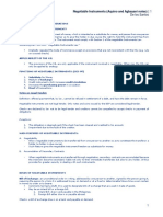 Negotiable Instruments (Aquino and Agbayani Notes) 1: de Los Santos