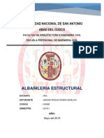 Albañileria Estructural: Universidad Nacional de San Antonio Abad Del Cusco