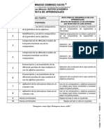 Ruta de Aprendizaje Fourth Grade