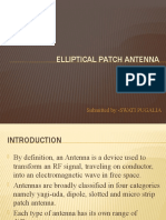 Elliptical Patch Micro Strip Antenna