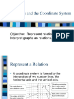 Represent and Interpret Relations Using Coordinate Systems