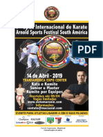 7º Arnold Classic South America - Karate - Convite