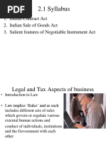 Legal and Tax Aspects of Business