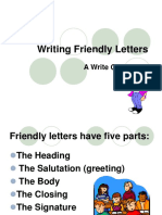 Writing Friendly Letters: A Write On Activity