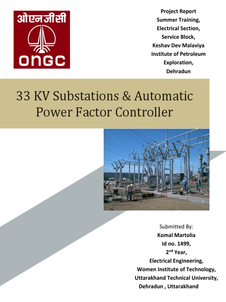 33 KV Substation Project Report | PDF | Electrical Substation ...