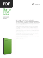 Ficha Técnica de Game Drive para Xbox