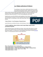 Menghitung Volume Drainase