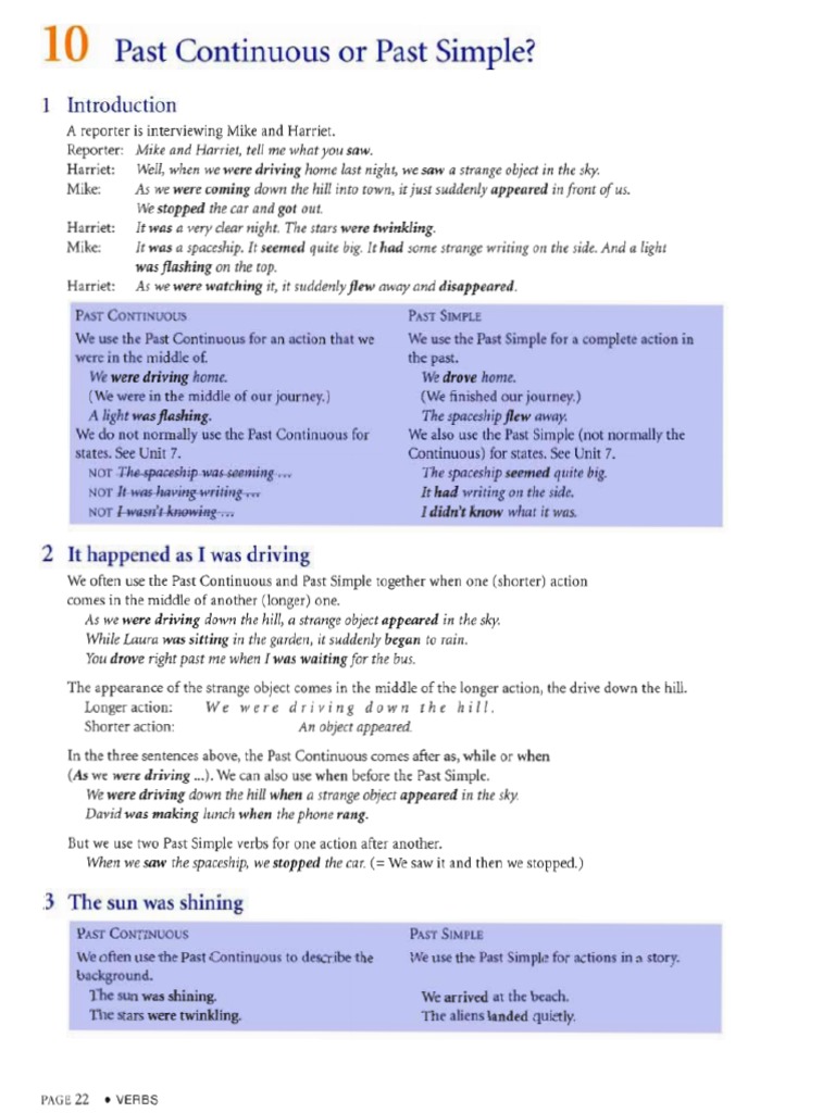 Past Simple Lesson Exercises | PDF