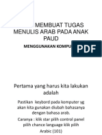 Cara Membuat Tugas Menulis Arab Pada Anak Paud