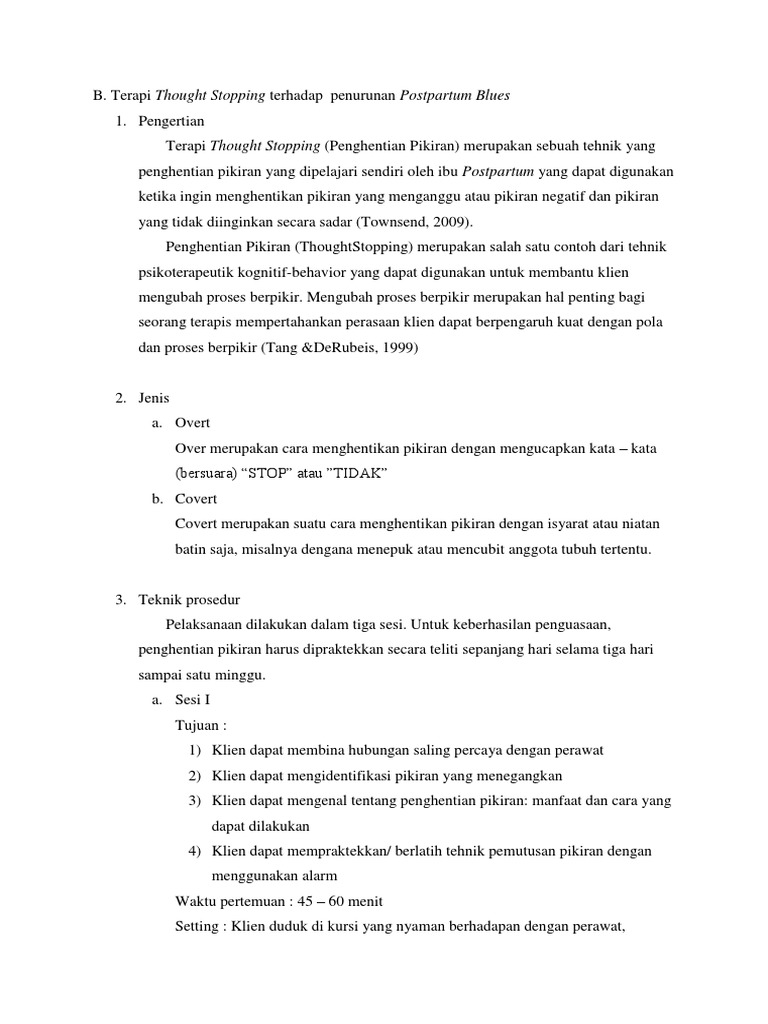 Thought Stopping | PDF