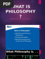 What Is Philosophy ?: SENIOR HIGH SCHOOL S.Y. 2019-2020