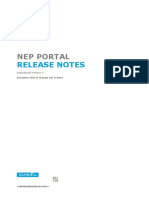 Nep Portal: Release Notes