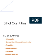 Bill of Quantities (BOQ)