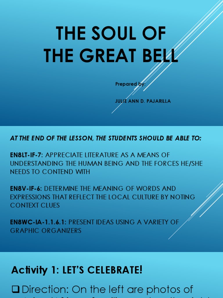 The Soul of the Great Bell Narrative Sequence