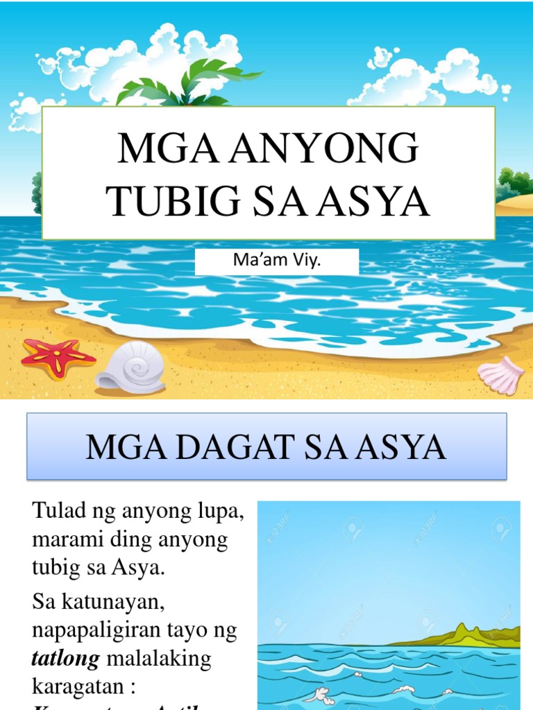 Mga Anyong Tubig Sa Asya …