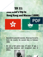 Rizal's Trip to Hong Kong and Macau in 1888