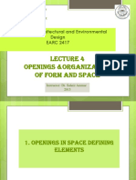 Openings &organization of Form and Space