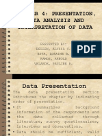 Chapter 4: Presentation, Data Analysis and Interpretation of Data