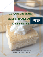 15 Quick and Easy Deserts
