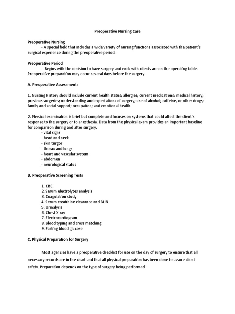 Surgical Success Starts Here Key Preoperative Nurse Actions - 1bjq6dz