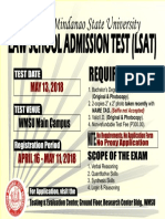 Western Mindanao State University Requirements: Law School Admission Test (Lsat)