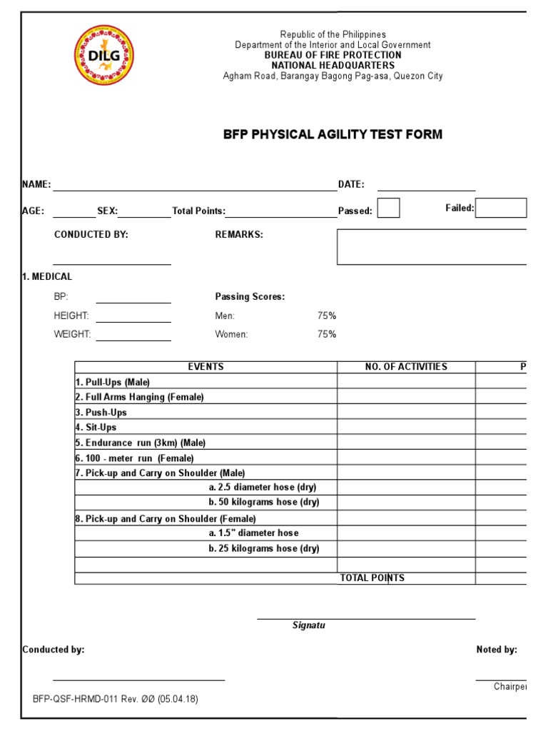 bfp-physical-agility-test-form-republic-of-the-philippines-department