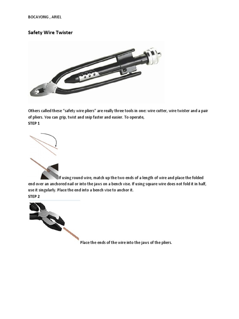 Safety Wire Twister PDF